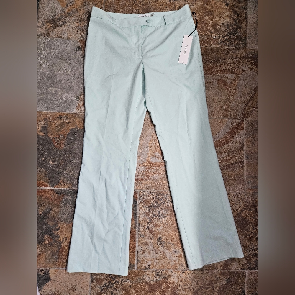Womens Size 8 Mint Green Calvin Klein Dress Pants-NWT.